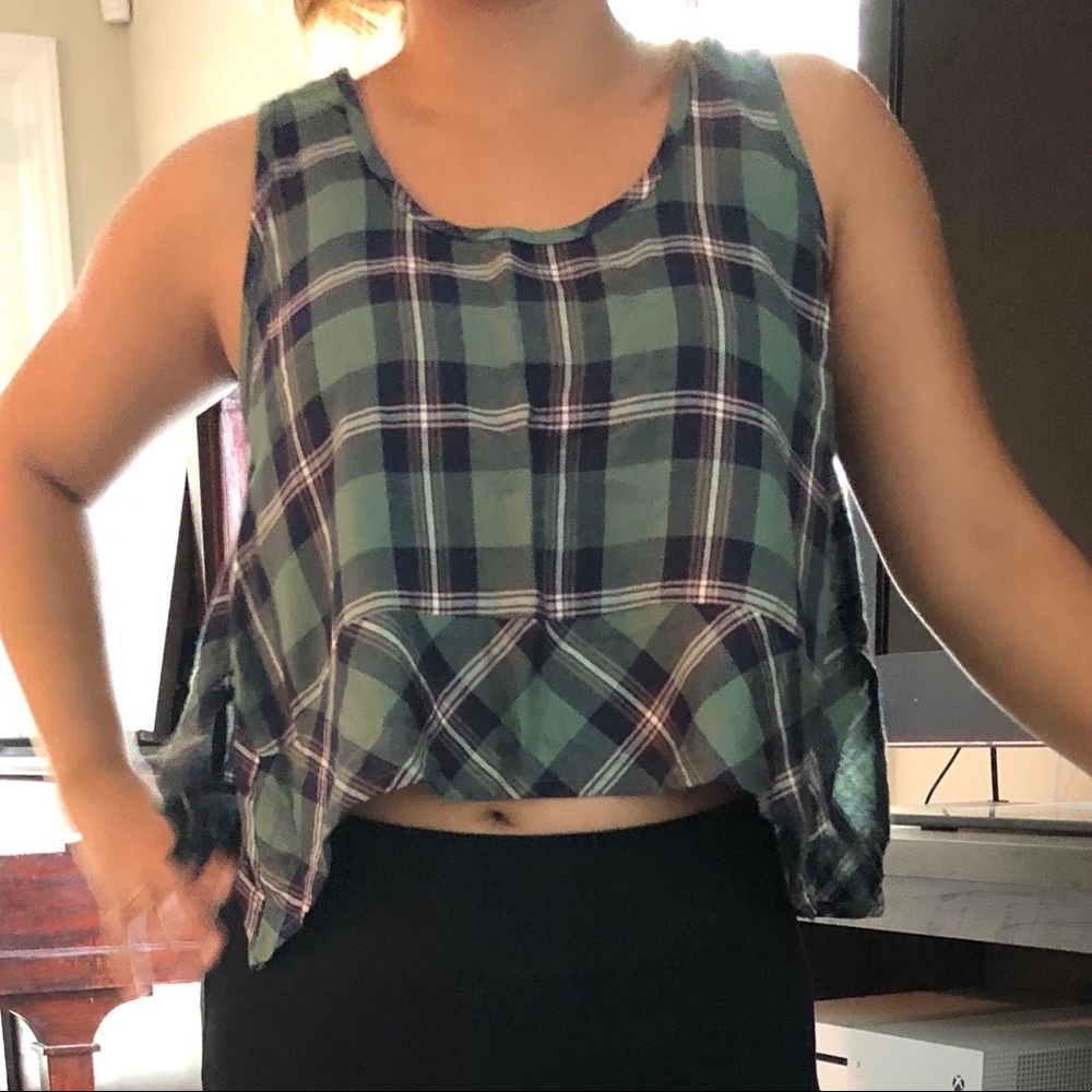 Plaid Crop Top